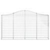vidaXL Arched Gabion Baskets 50 pcs 78.7"x11.8"x39.4"/47.2" Galvanized Iron