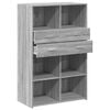 vidaXL Highboard Grey Sonoma Engineered Wood 31.5 x 16.7 x 48.8 in