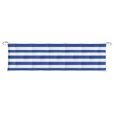 vidaXL Garden Bench Cushions 2 pcs Blue&White Stripe Oxford Fabric