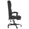 vidaXL Massage Office Chair Black Faux leather, metal, plywood