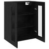 vidaXL Wall Mounted Cabinets 2 pcs Black oak 27.36 x 13.39 x 35.43 in