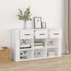 vidaXL Sideboard White Engineered wood Medium Sideboard Rectangular