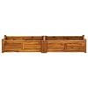 vidaXL Raised Bed Brown Acacia Wood 59.1 x 11.8 x 9.8 in Durable