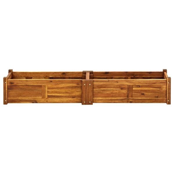 vidaXL Raised Bed Brown Acacia Wood 59.1 x 11.8 x 9.8 in Durable