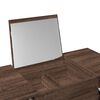 vidaXL Dressing Table with Mirror Brown Oak 39.4"x17.7"x29.9"