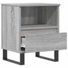 vidaXL Bedside Cabinet Grey Sonoma Engineered wood 15.7 x 13.8 x 19.7 in
