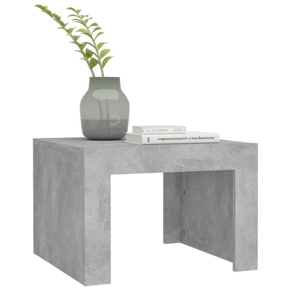 vidaXL Coffee Table Concrete Gray Engineered Wood Durable