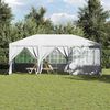 vidaXL Party Tent White 236.22 x 157.48 x 104.72 in Polyethylene