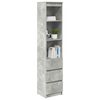 vidaXL Highboard Concrete grey Engineered wood Tall Highboard