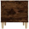vidaXL Coffee Table Smoked oak Engineered wood, solid eucalyptus wood