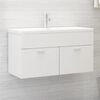 vidaXL Sink Cabinet White Engineered wood Medium Sink Cabinet
