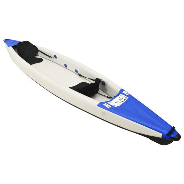 vidaXL Inflatable Kayak Blue 166.9x31.9x12.2" Polyester