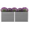 vidaXL Patio Raised Bed 250x100 x 35.8 " WPC Grey