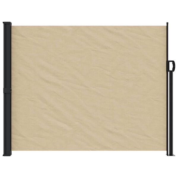 vidaXL Retractable Side Awning Beige