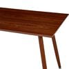 vidaXL Dining Table Brown MDF and Steel 47.2x23.6x29.1 in Durable