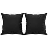 vidaXL Sofa Set Black Faux leather, metal, textilene, plywood Large