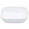 vidaXL Wash Basin 17.9x12.6x5.1" Ceramic White