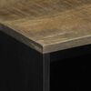vidaXL Bedside Cabinet Light Gray Mango wood and engineered wood