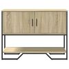vidaXL Console Table Sonoma Oak Engineered Wood, Metal Medium