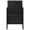 vidaXL Garden Dining Set Black