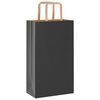vidaXL Paper Bags 250 pcs with Handles Black 21x11x36 cm
