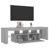 vidaXL TV Cabinet Grey sonoma Engineered wood 55.1 x 14.4 x 15.7 in