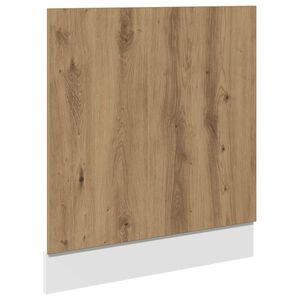 vidaXL Dishwasher Panel Artisan Oak Engineered wood Standard Durable
