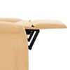 vidaXL Electric Massage Recliner Cream Faux Leather