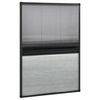 vidaXL Window Screen Anthracite frame, Black mesh, White shade