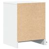 vidaXL Bedside Cabinet White Engineered Wood Nightstand End Table