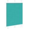 vidaXL Pleated Blind Petrol green 100% Polyester 43.3 x 39.4 in Modern