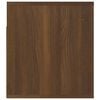 vidaXL Wall-mounted Bedside Cabinet Set of 2 Brown Oak Engineered Wood