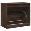 vidaXL Shoe Cabinet Brown Oak Engineered Wood Compact Shoe Cabinet