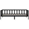 vidaXL Day Bed Black Solid pine wood 90 x 190 in Day Bed Rectangular