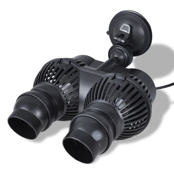 vidaXL Aquarium Filter Black Plastic Small Rotatable Aquarium Filter