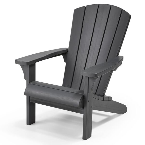 Keter Adirondack Chair Graphite Polypropylene One Size Ergonomic