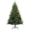 vidaXL Artificial Hinged Christmas Tree 150 LEDs & Ball Set 59.1"