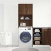 vidaXL Washing Machine Cabinet Brown Oak 25.2x9.4x74.8" Engineered Wood