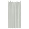 vidaXL Voile Curtains with Loops 2 pcs Light Grey 55.1x96.5"