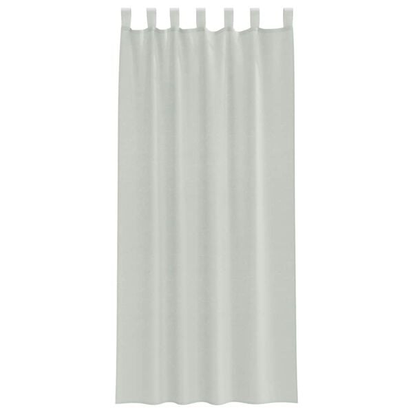 vidaXL Voile Curtains with Loops 2 pcs Light Grey 55.1x96.5"