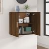 vidaXL Wall Cabinet Brown Oak Engineered Wood 23.6x11.8x23.6 in