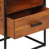 vidaXL Bed Cabinet Honey brown and black