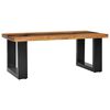 vidaXL Coffee Table Multicolor Teak wood, Mango wood, Polyresin