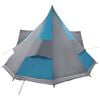 vidaXL Family Tipi Tent Folding Blue and Grey 510 x 690 x 330 cm