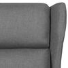 vidaXL Recliner Chair Light gray Fabric (100% polyester), metal, plywood