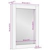 vidaXL Bathroom Mirror with Mirror Light Brown 27.56 x 19.69 x 0.98 in