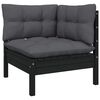 vidaXL Garden Lounge Set Black, Anthracite