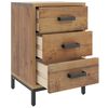 vidaXL Bedside Cabinet Set of 2 Brown