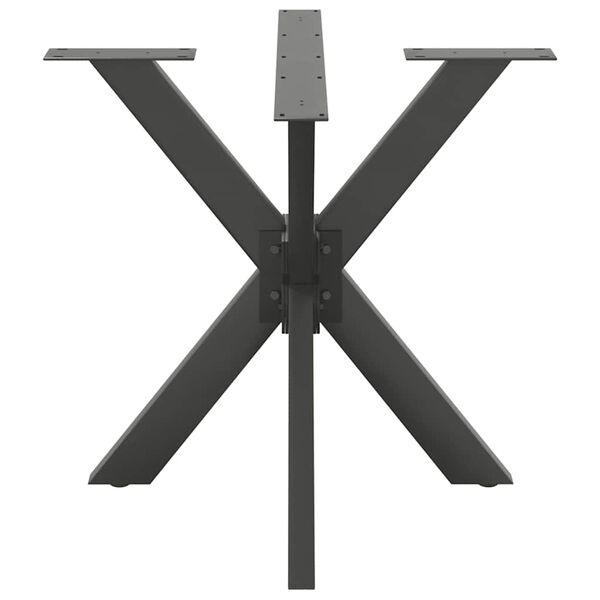 vidaXL Dining Table Leg Anthracite Powder-coated steel Large