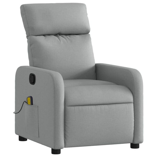 vidaXL Massage Recliner Chair Light grey
